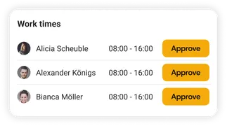 Timesheet approval